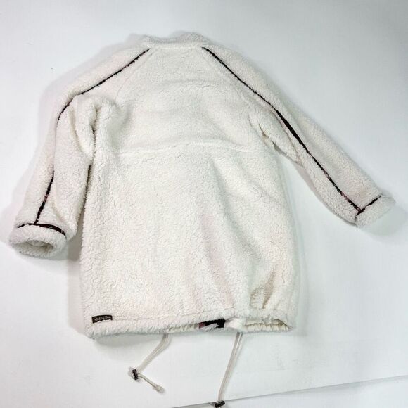 Matilda Jane Snow Day Faux Sherpa Jacket Womens Small White Oversized Cozy - Picture 8 of 9
